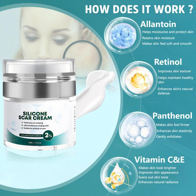 Skincare Cream Silicone Scar Cream Gel Refreshing And Non-Sticky 50ml