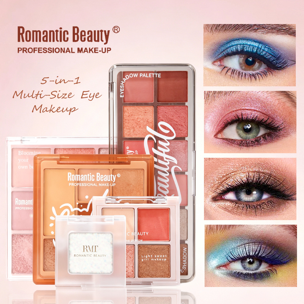 Multicolor Eye Shadow Plate Matte Thin And Glittering Long-lasting Fadeless Makeup