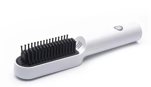 Hair Straightener USB Wireless Charging Comb White - Shop at LoveMi