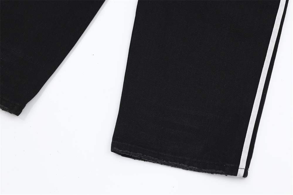 Three Bars Loose-fitting Wide-leg Trousers Men