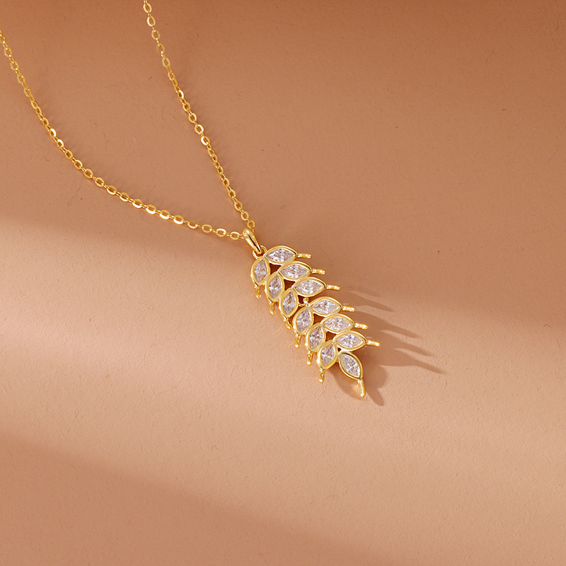 Safe And Sound All Year Round Tassel Wheat Necklace Women's Short