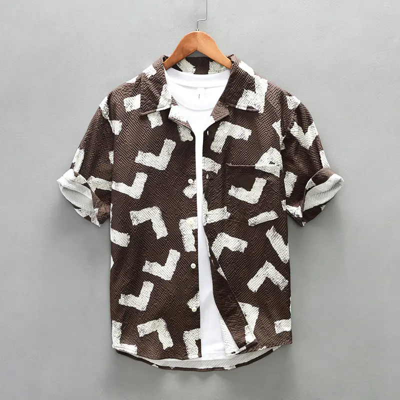 Men's Summer Short Sleeve Casual Shirt