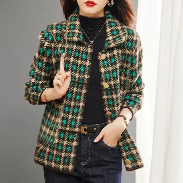 Women's Fashion Short Plaid Top Green - Shop at LoveMi