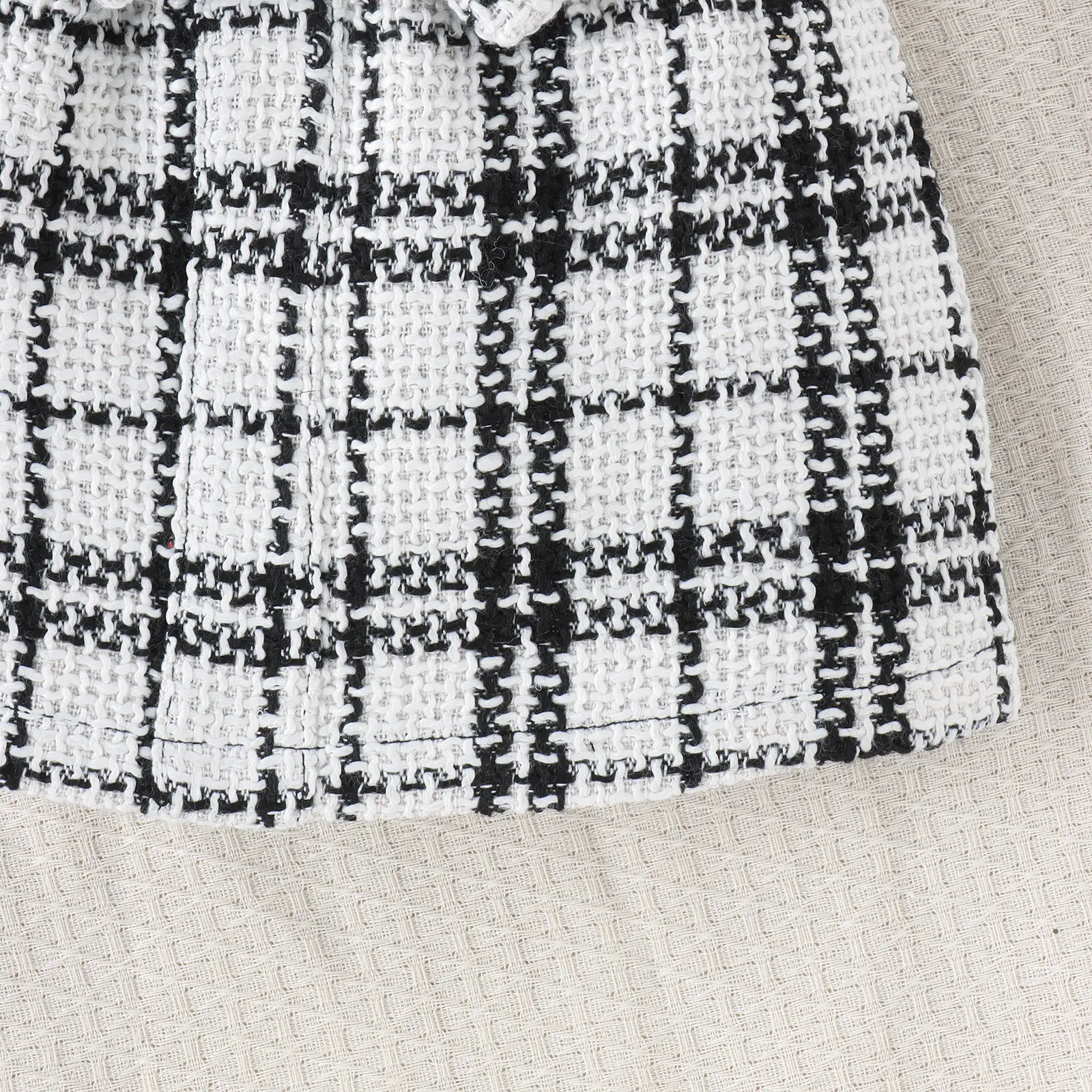 Fashion Personality Sunken Stripe Bow Girl Suit