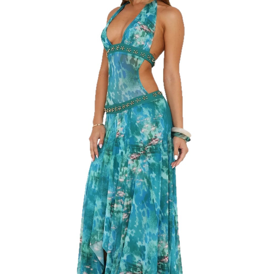 Beaded Backless Bodycon Dress, picture 3 of 8