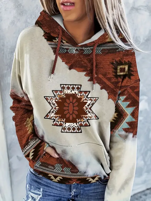 FallWinter Hoodie Ethnic Print Clwy1021 - Shop at LoveMi