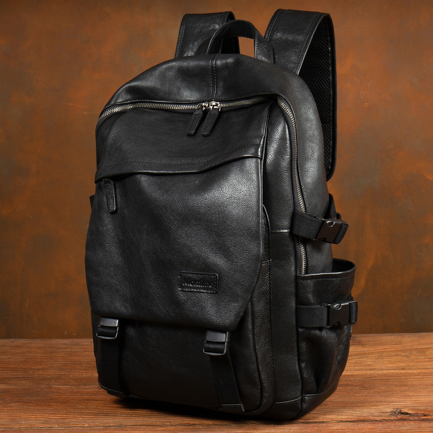 Slow Time Full-Grain Leather Backpack 2
