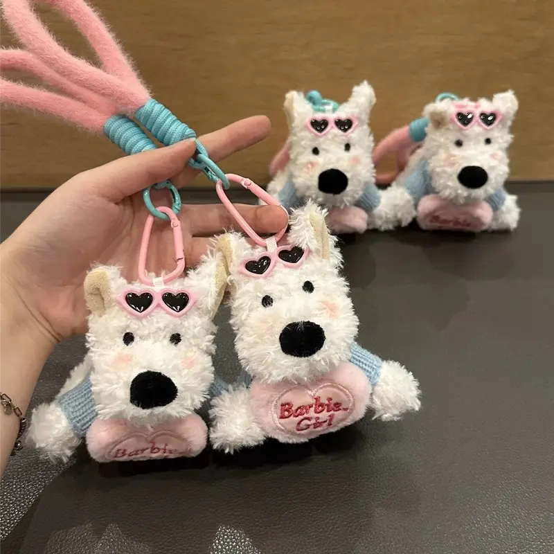 Cute West Highland Terrier Plush Pendant Keychain