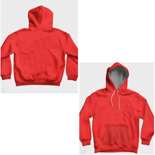 Women's Polyester Red Sweater Hooded Loose Red - Shop at LoveMi