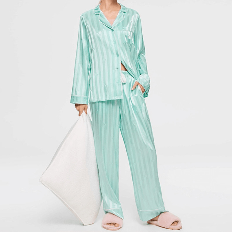 Ins Style Mint Sausage Dog Pajamas
