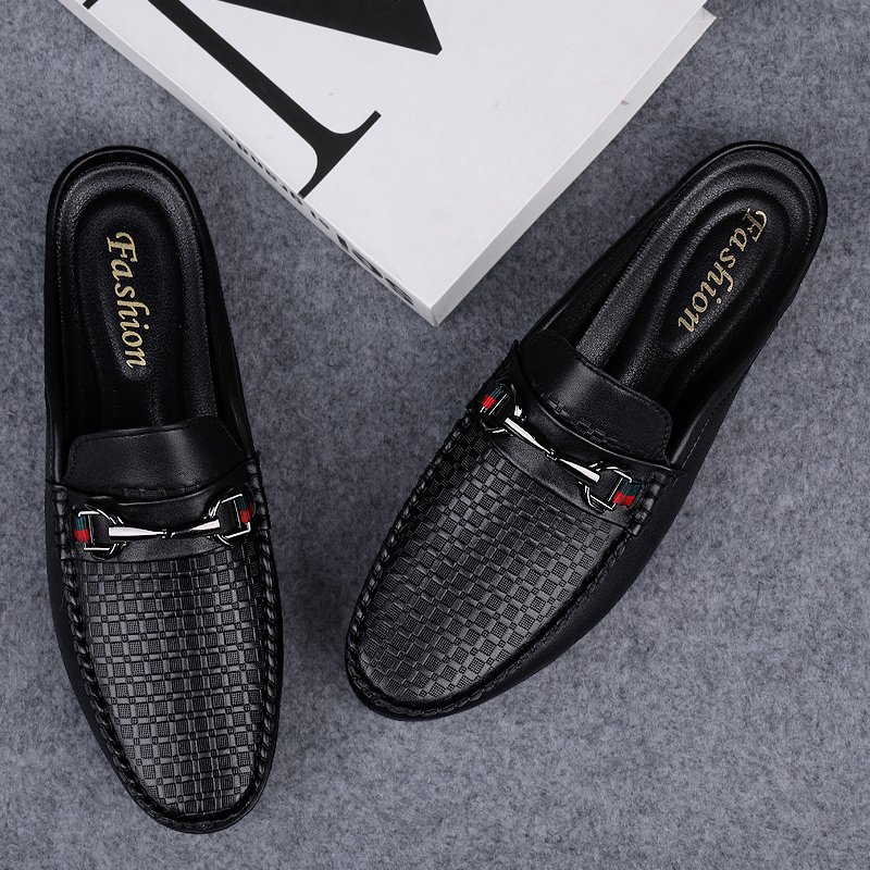 Title 4, Pantofole metà slip-on in pelle da uomo