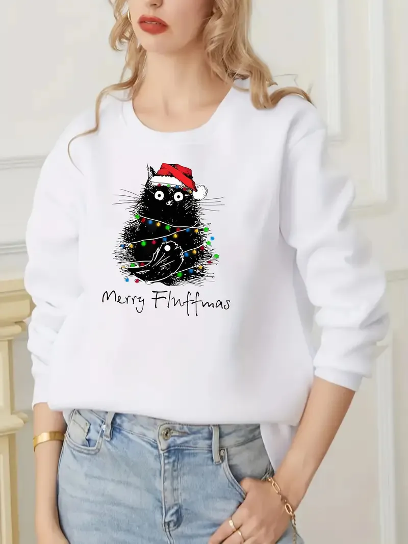 Christmas Series Round Neck Sweater For Women - Yl10-L