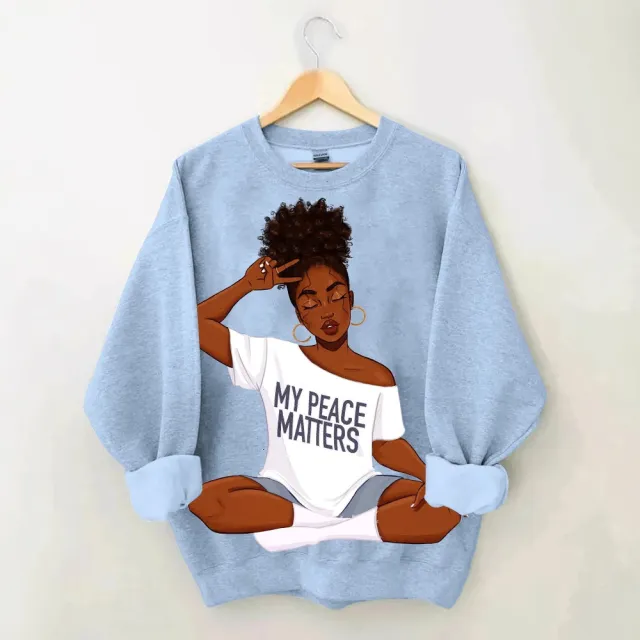 Women's Casual Loose Creative Printed Hoodie D M - Shop at LoveMi