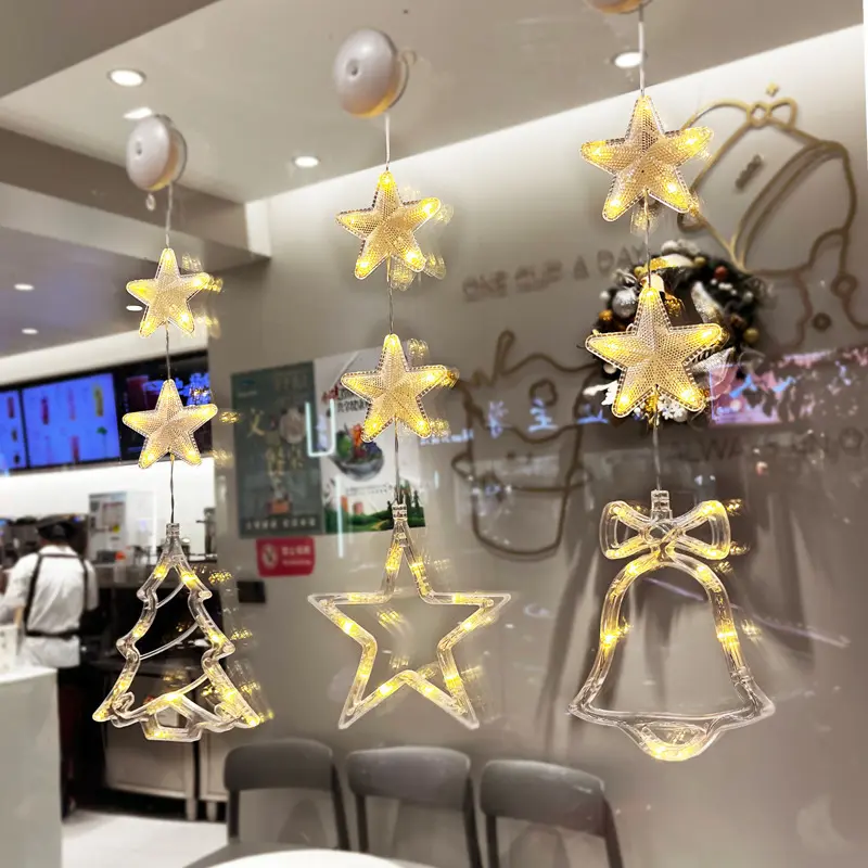 Christmas Decoration Atmosphere Suction Cup Painted LED