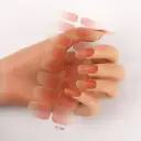 Manicure Full Stickers Solid Color 16 Small Stickers European And American Simple Nails view 2