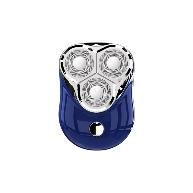 Electric Magnetic Suction Floating Three blade Shaver Deep Blue - Shop at LoveMi