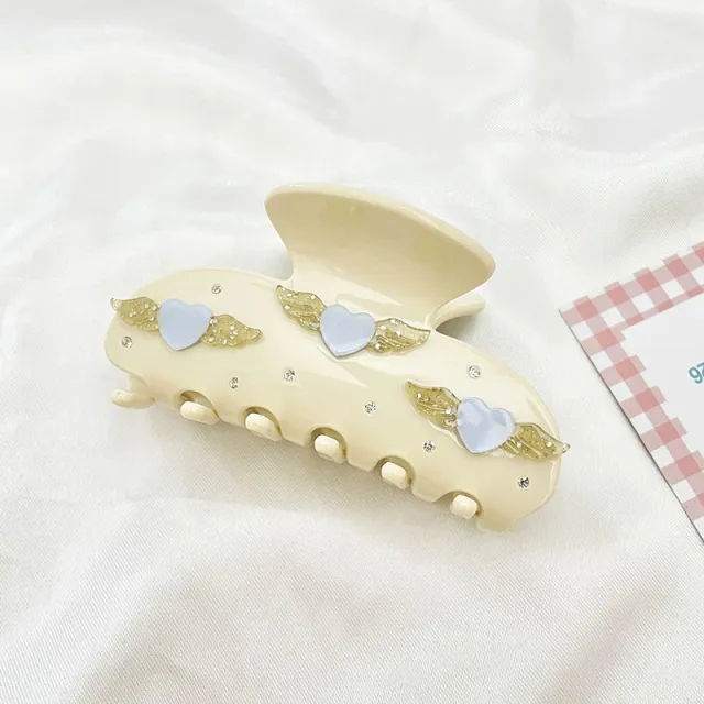 Korean Style Elegant Grip European And American Christmas Barrettes Fashion Updo Hair Accessories Women Angel Of Love - Shop at LoveMi