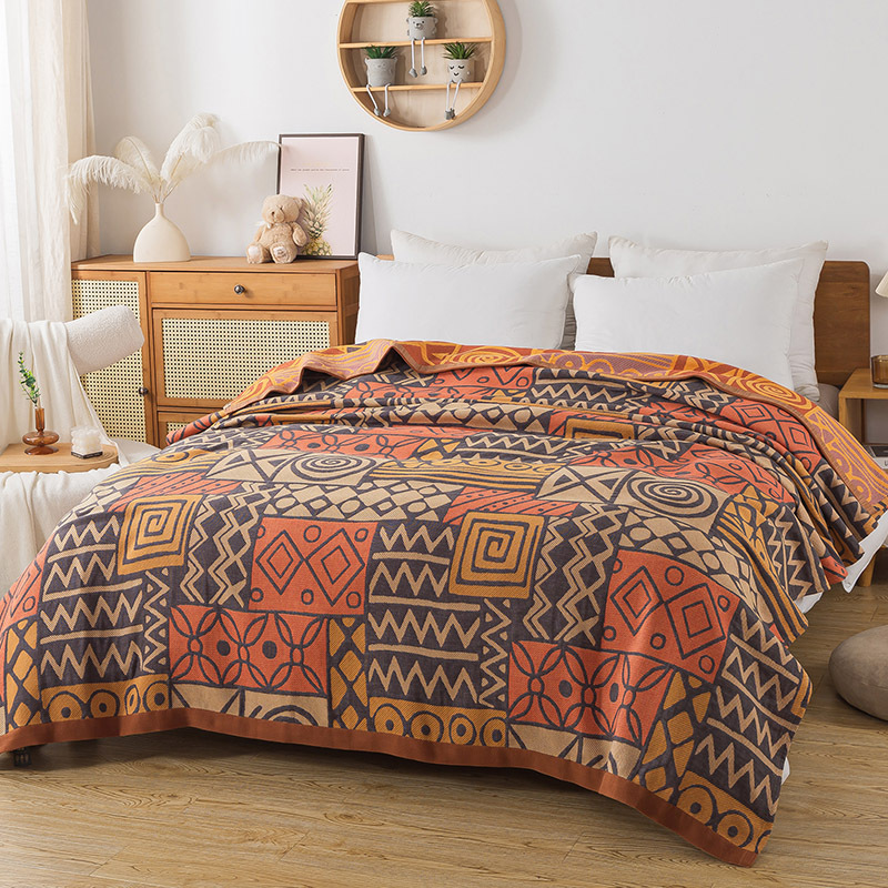 Four-layer Gauze Towel Blanket Summer Office Nap Blanket