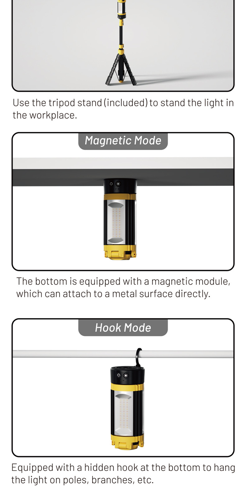 Title 7, Multifunctional Folding Camping Lantern with Ch...