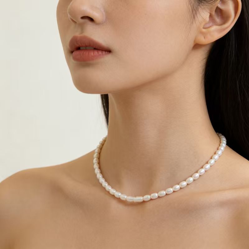 Retro Full-strand Small Pearl Bracelet And Necklace