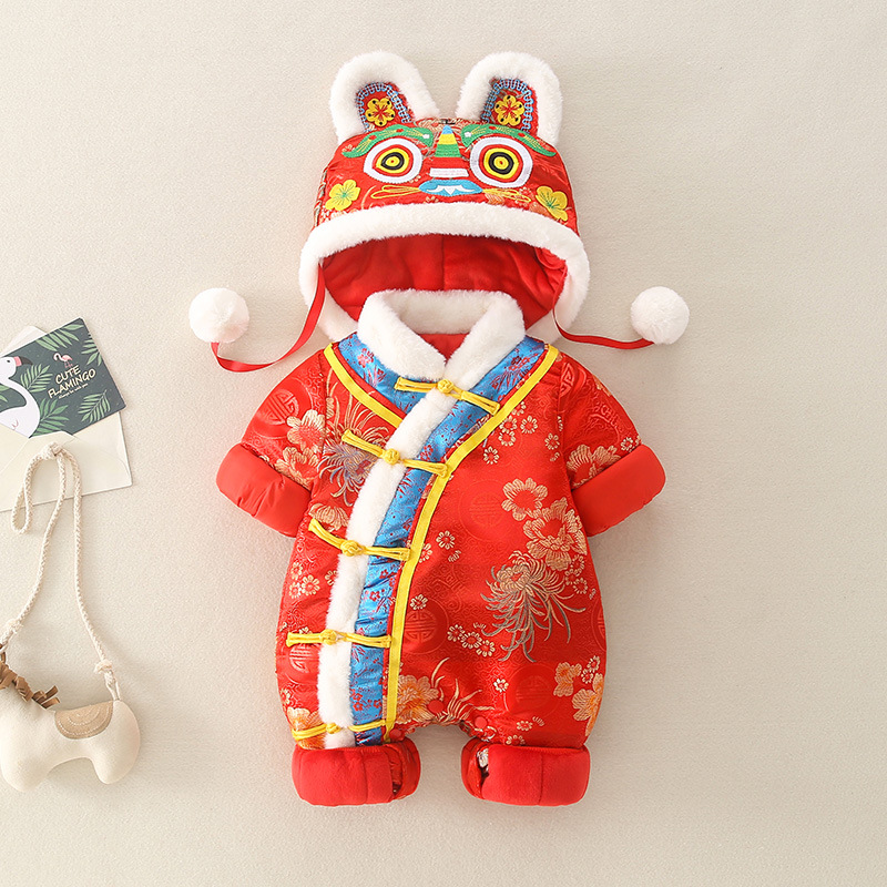 Baby Embroidery Tiger Head Jumpsuit Clothes For Babies — image 1