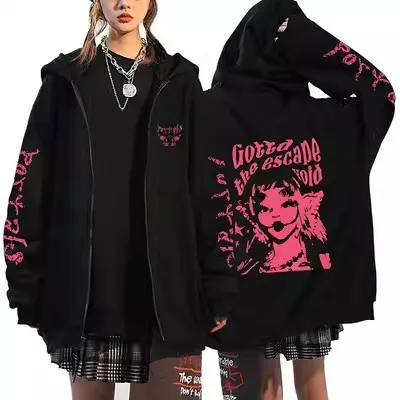 Men's And Women's Same Zipper Sweater Jacket Bw394 Black - Shop at LoveMi