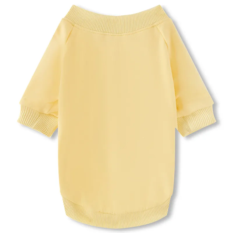 Blank Pullover Sweater Pet Clothes - Yellow