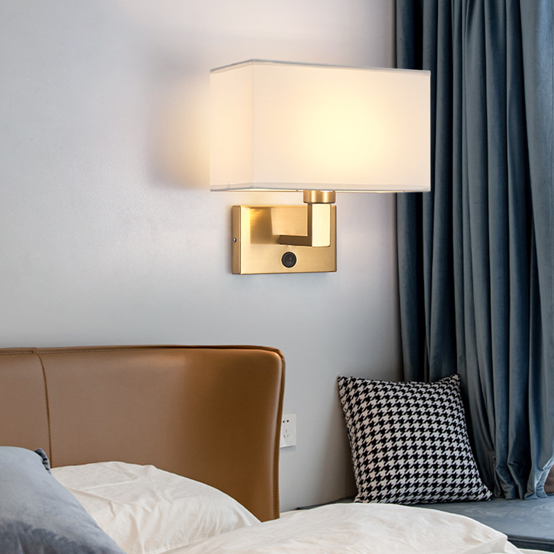 Wall Lamp With Bedroom Bedside Wall Lamp Simple Home Design