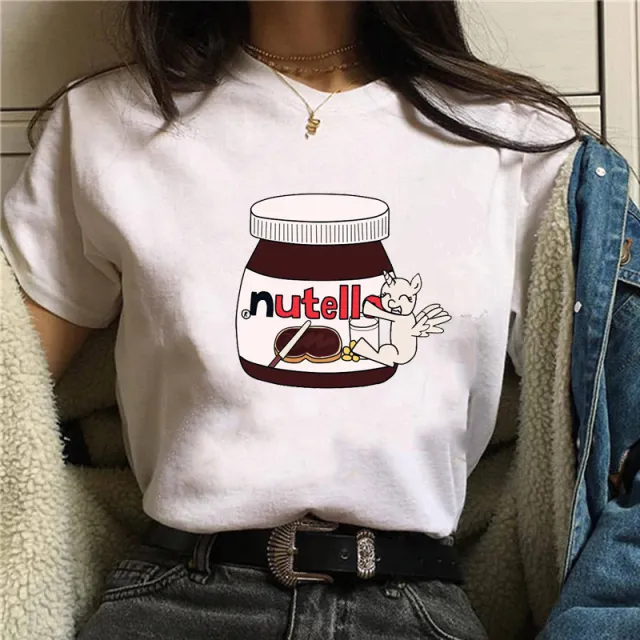 Christmas Hat Peanut Butter Print Women's Short Sleeve 7 White - Shop at LoveMi