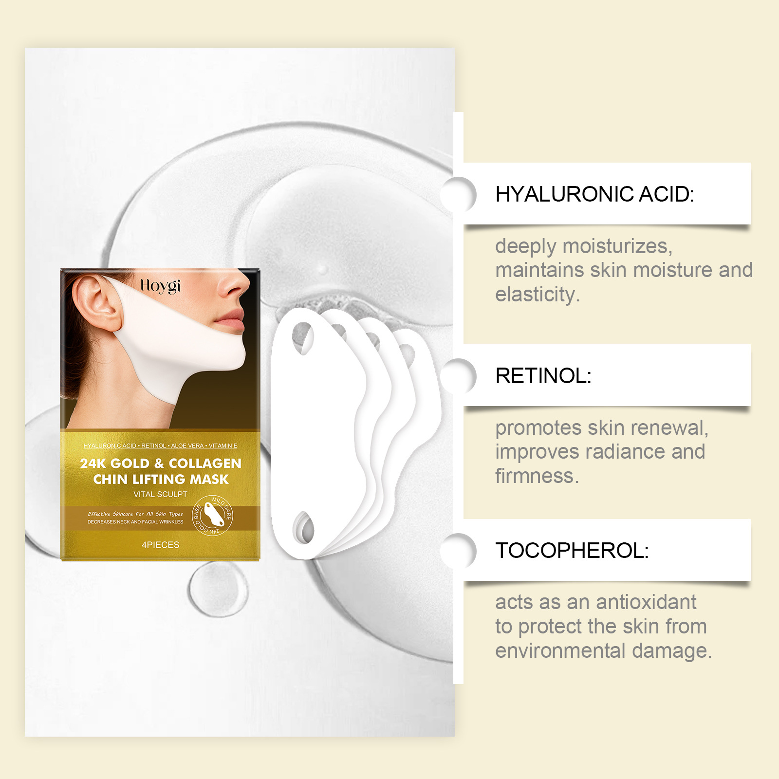Tightening Facial Mask Mild Moisturizing And Nourishing Soft And Shiny Skin Care