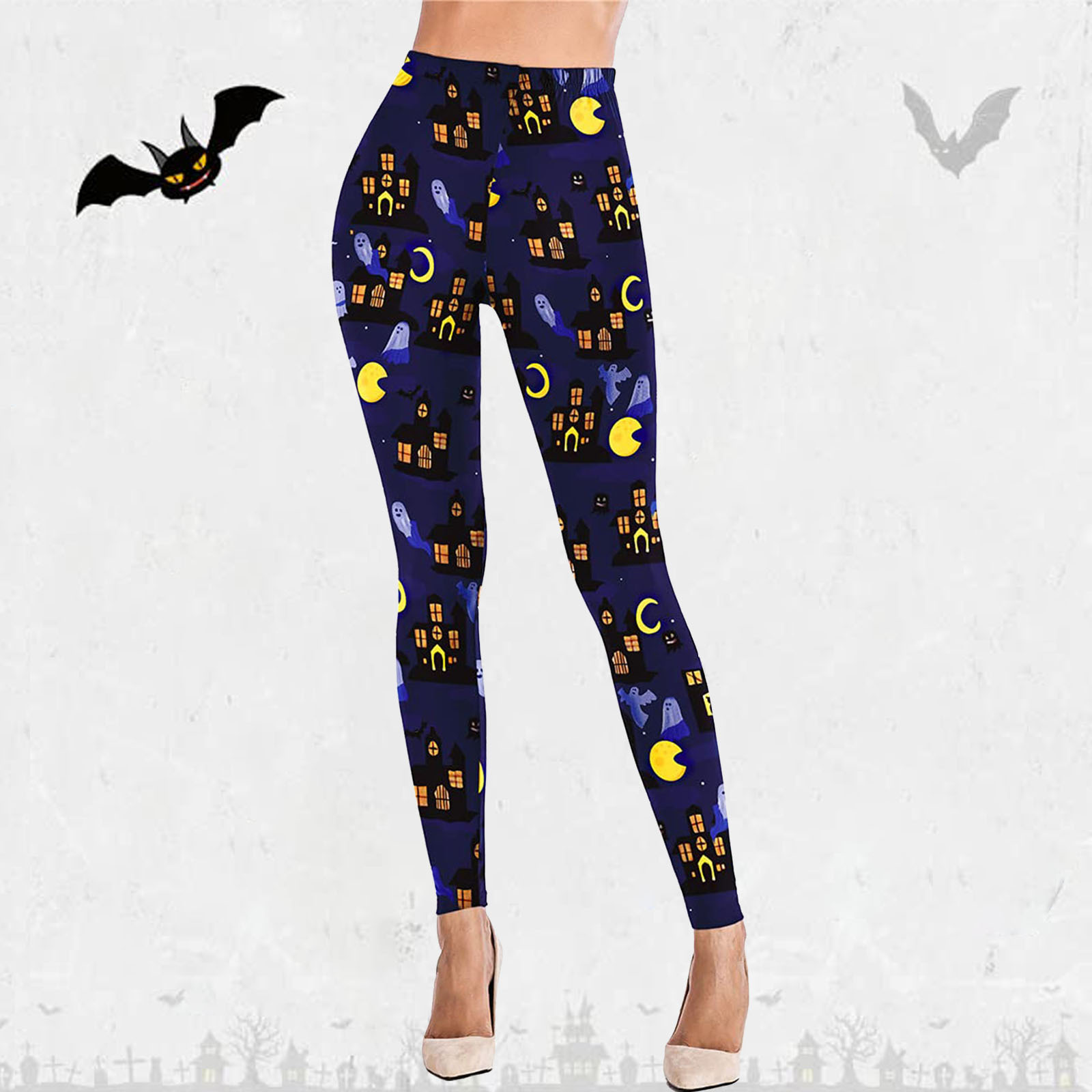 Title 2, Europese Halloween Dames Casual Sport Leggings ...