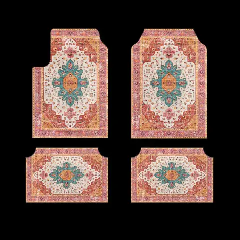 Retro Persian Dust-proof and Stain-resistant Car Foot Mat