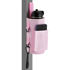 Magnetic Fitness Outdoor Waterproof Large Capacity Cup Cover - Pink - View 1