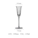 Transparent Champagne Glass
