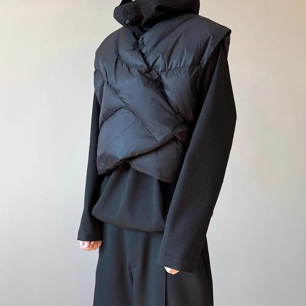 Irregular Vest Coat Thickened Cotton Padded