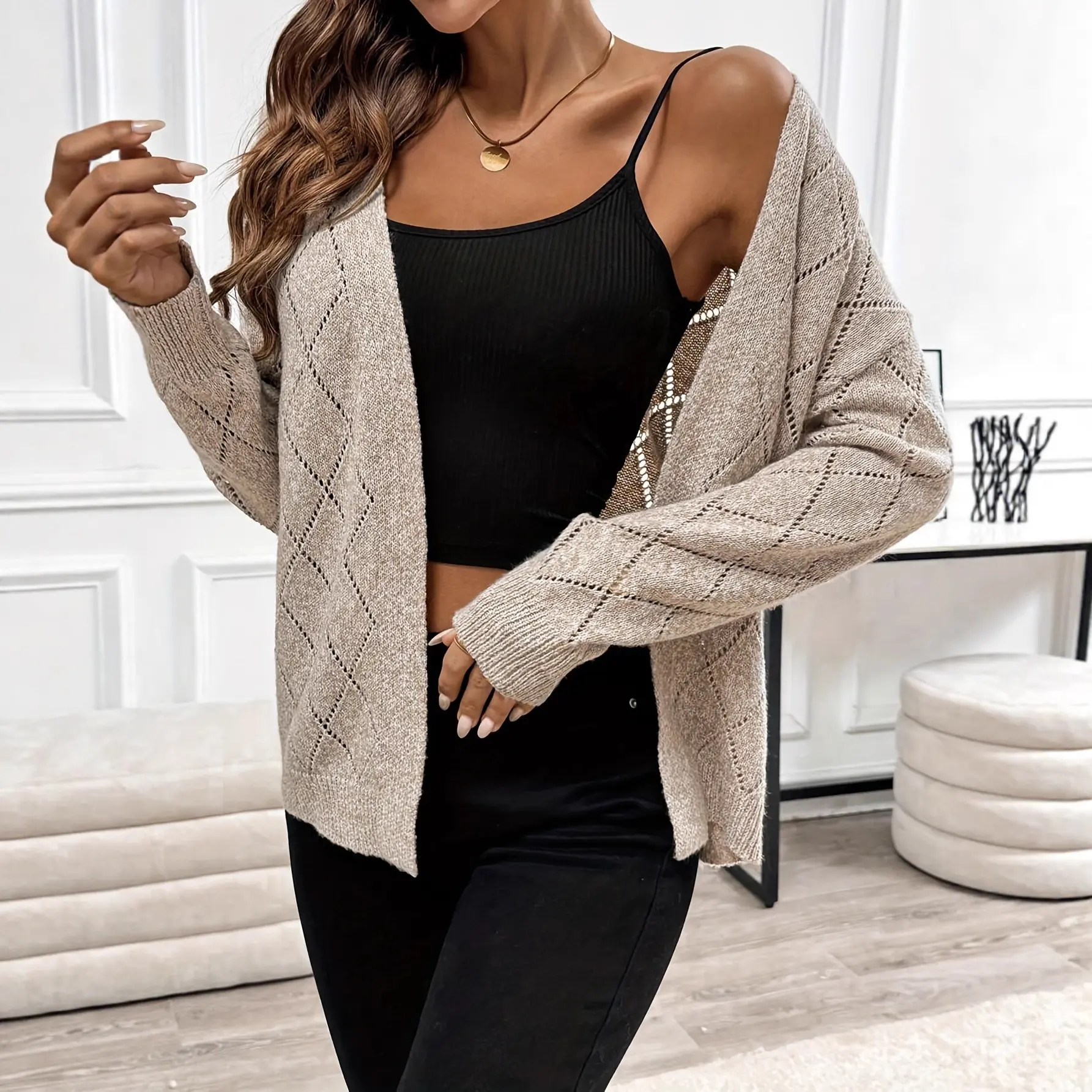 Fashionable And Versatile Wool Top Coat