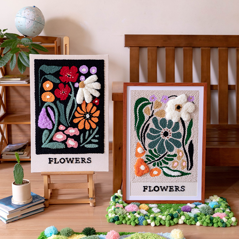 Handmade Diy Garden Poke Embroidery Material Package — image 1
