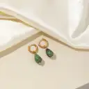 Waterdrop-shaped Natural Stone Earrings For Women view 3