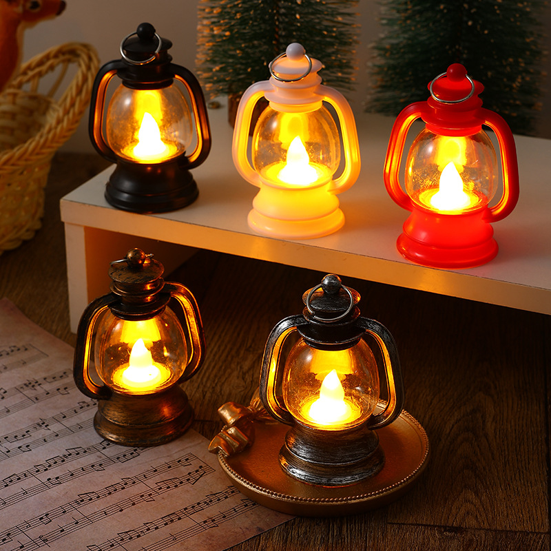Vintage Christmas Decorative Oil Lamp