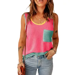 Women's Round Neck Sleeveless Pullover European And American Leisure Style Loose - Lc25612107P306-L - View 1