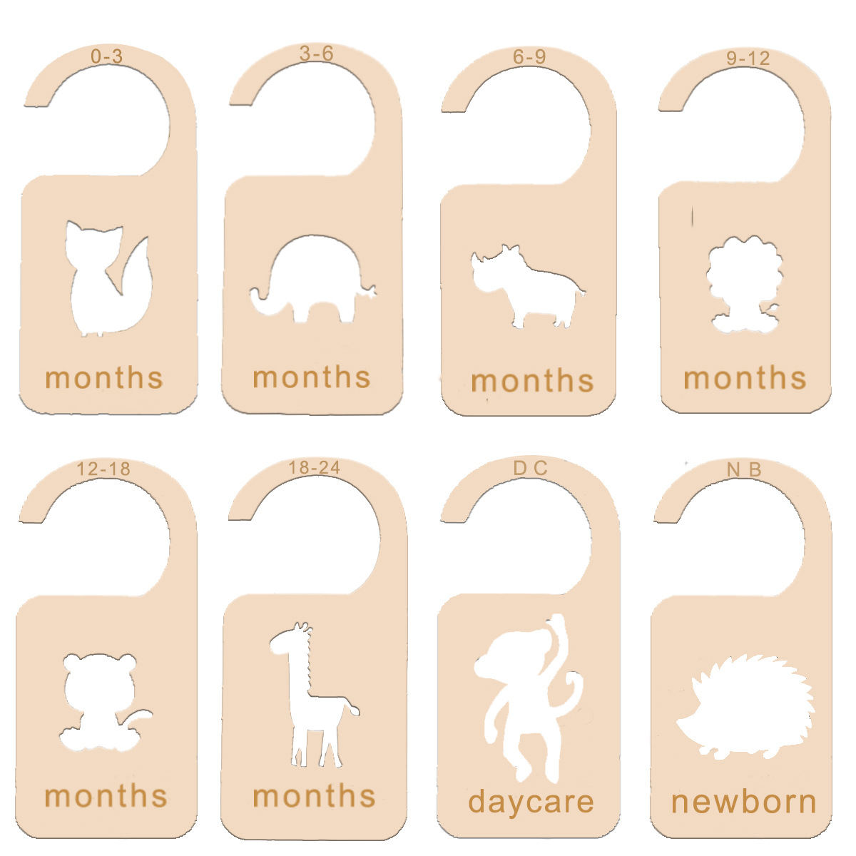 Wooden Size Divider For Baby Wardrobes Newborn