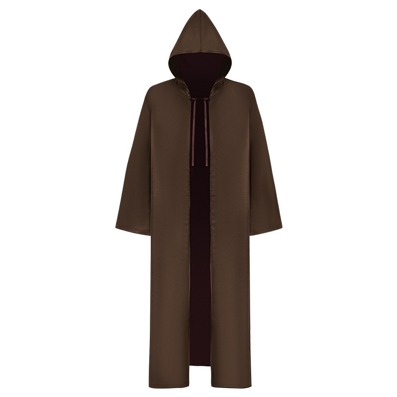 Halloween Gown Cosplay Costume Cloak Brown - Shop at LoveMi