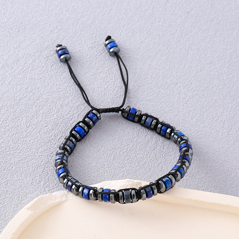 Men's Universal Ornament New Hand-woven Apatite Bracelet