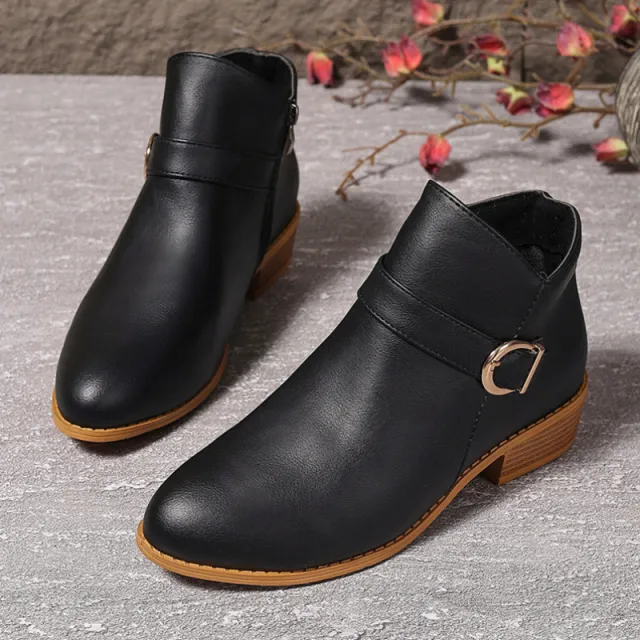 Code Pointed Comfortable Martin Boots In Stock Black - Shop at LoveMi
