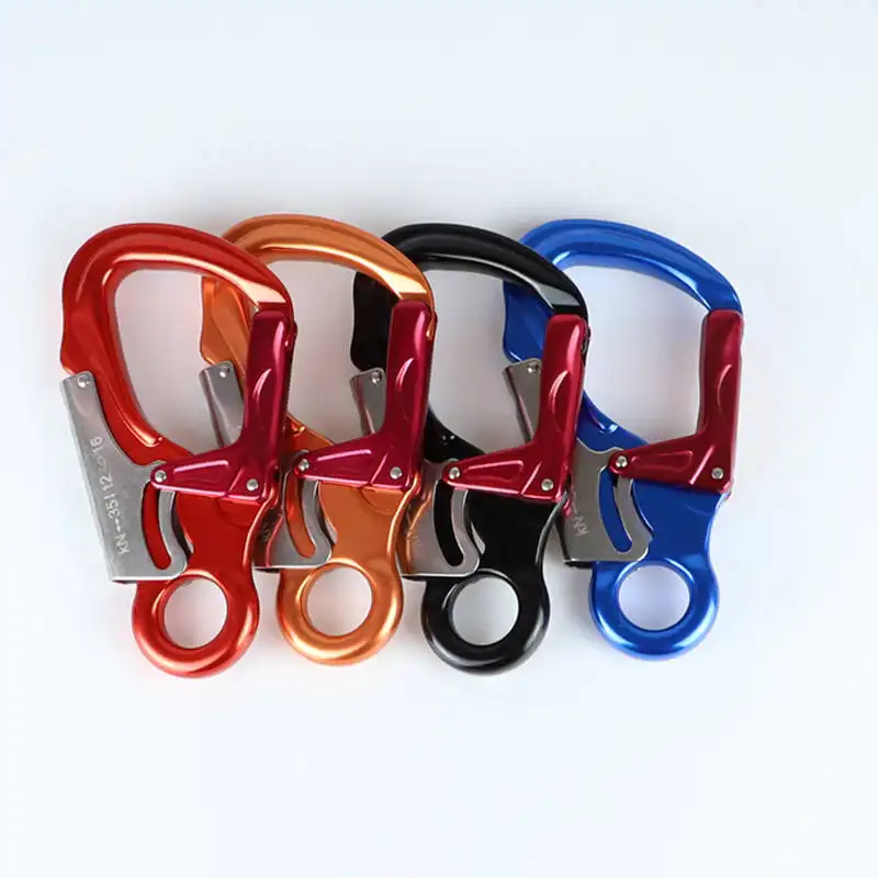 Safety Hook 35KN Aviation Aluminum 7075 Climbing Button Carabiner