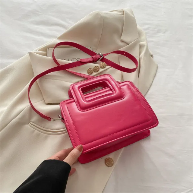 Simple Western Style Solid Color Tote Rose - Shop at LoveMi