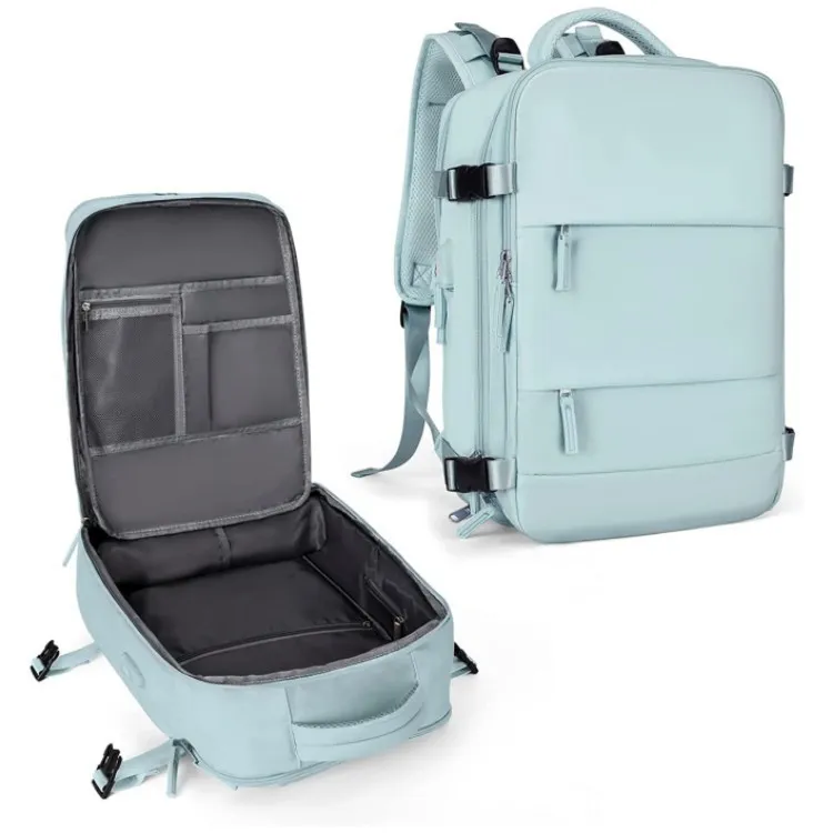 Backpack Travel Large Capacity Travel Portable Luggage Bag - Blue