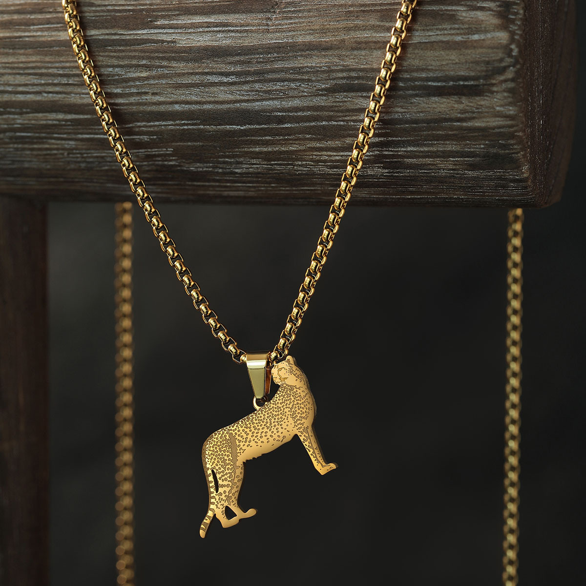 Cheetah Pendant Necklace, picture 2 of 5
