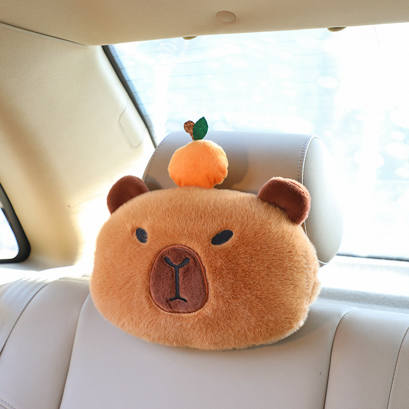 Capybara Car Pillow Single