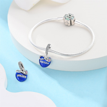 Football DIY Bead Pendant Bracelet Accessories